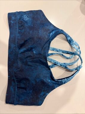 lululemon athletica Blue Tie-Dye energy swim Bra size 8